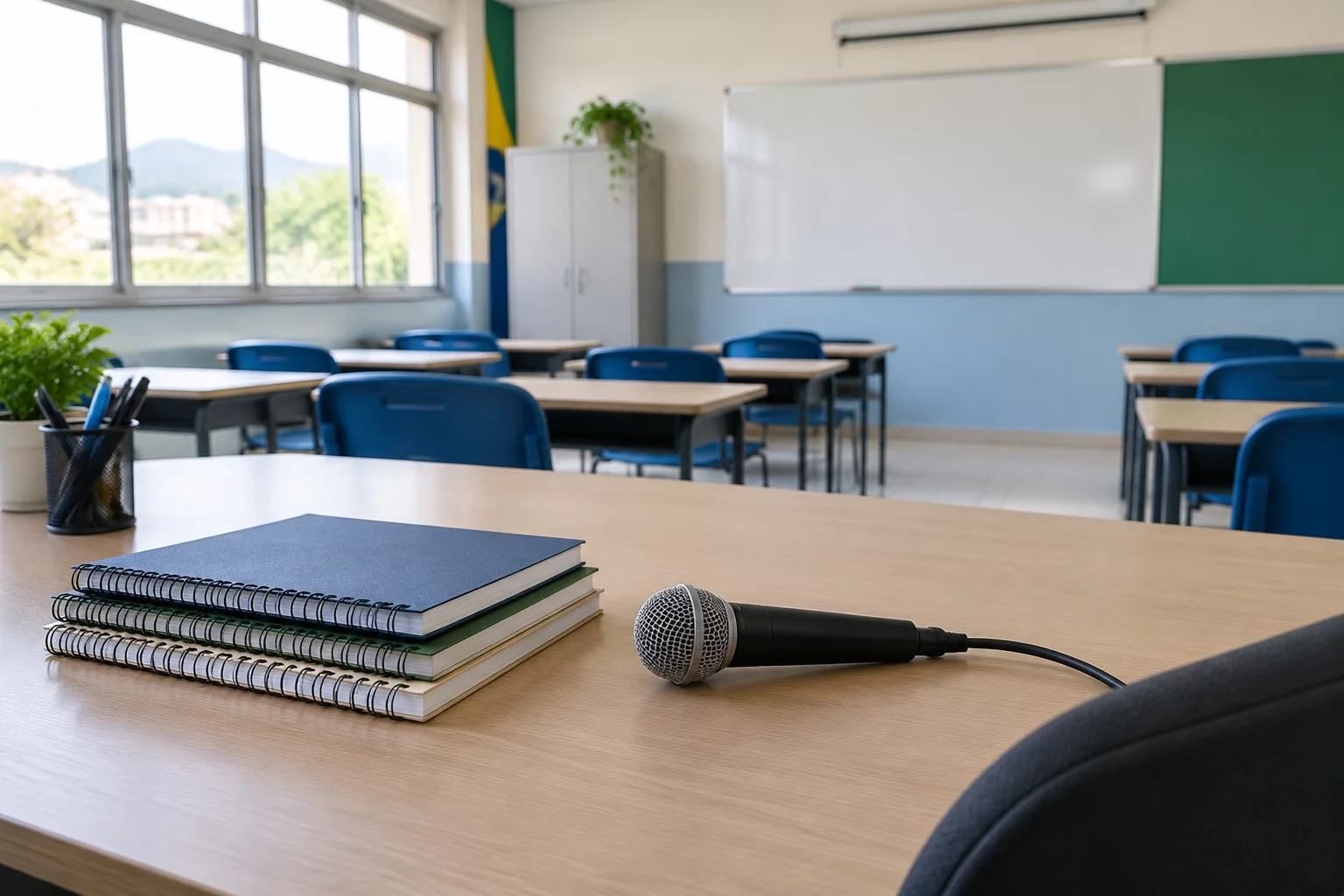 Sala usada pelas turmas regulares do curso